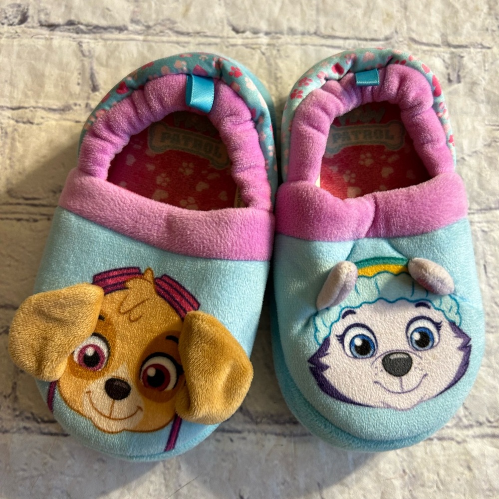 NICKELODEON PAW PATROL TODDLER GIRLS DAUL SLIPPERS SIZE L (9-10)